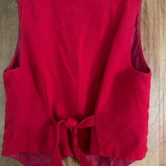 Women’s Holiday Vest Karen Scott with dressy buttons & white snowflakes size M - Picture 6 of 6